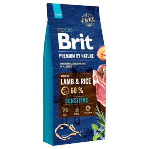 Brit Premium By Nature Sensitive Lamb, jagnięcina z ryżem 15 kg