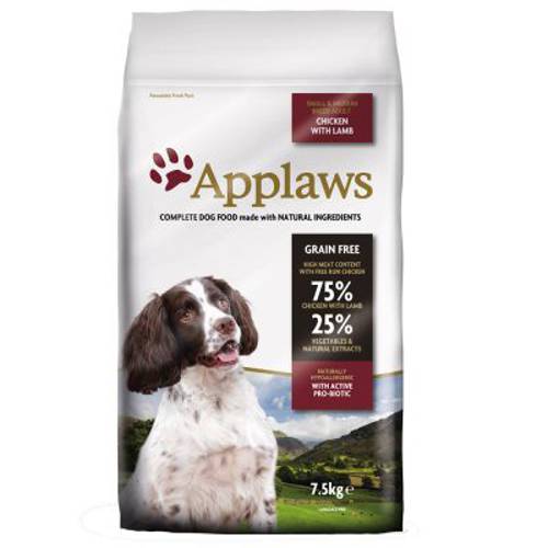 Applaws Adult Small & Medium Breed, kurczak z jagnięciną 15 kg - Applaws