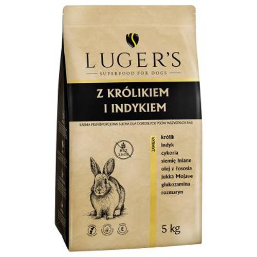 Luger's Adult, królik i indyk 2 x 5 kg - Lugers