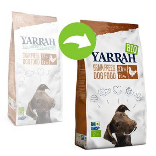 Yarrah Bio ekologiczna, bezzbożowa karma, z biokurczakiem 10 kg - Yarrah