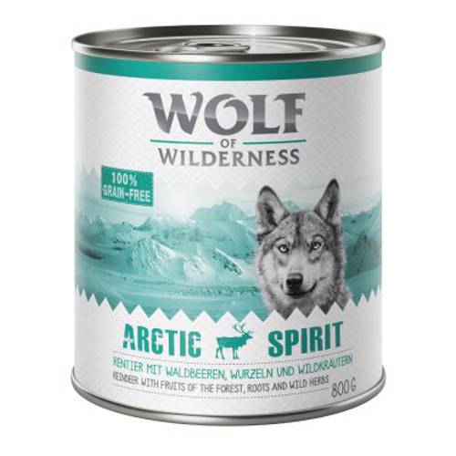 Wolf of Wilderness Adult, 6 x 800 g Green Fields, jagnięcina - Wolf Of Wilderness