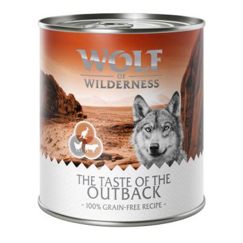 Wolf of Wilderness „The Taste Of", 6 x 800 g The Taste of Savanna - indyk, wołowina, kozina - Wolf Of Wilderness