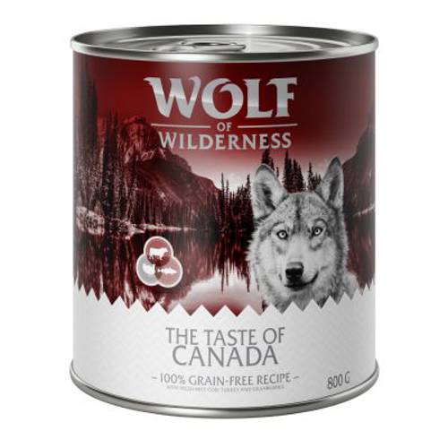 Wolf of Wilderness „The Taste Of", 6 x 800 g The Taste of Savanna - indyk, wołowina, kozina - Wolf Of Wilderness