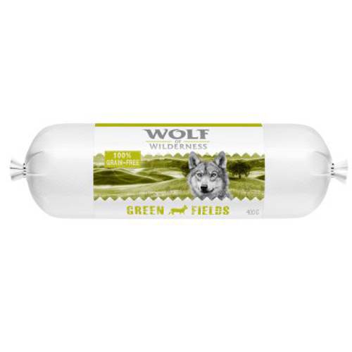 Pakiet próbny Wolf of Wilderness, kiełbaski, 6 x 400 g Wild Hills, kaczka - Wolf Of Wilderness