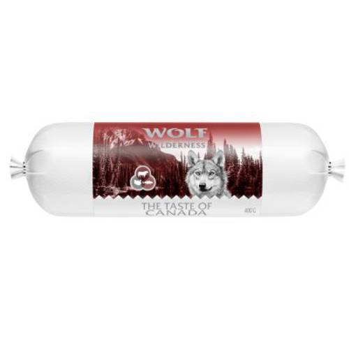 Pakiet próbny Wolf of Wilderness, kiełbaski, 6 x 400 g Wild Hills, kaczka - Wolf Of Wilderness