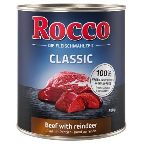 Rocco Classic, 6 x 800 g Czysta wołowina - Rocco