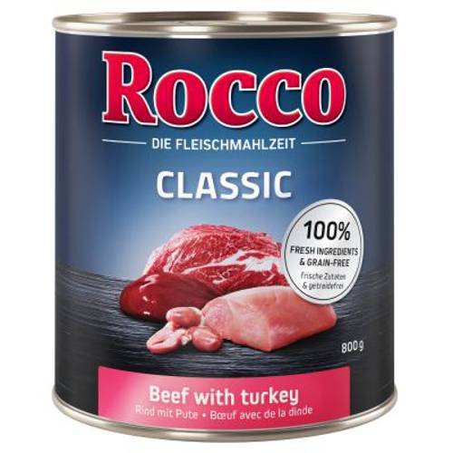 Rocco Classic, 6 x 800 g Wołowina i renifer - Rocco