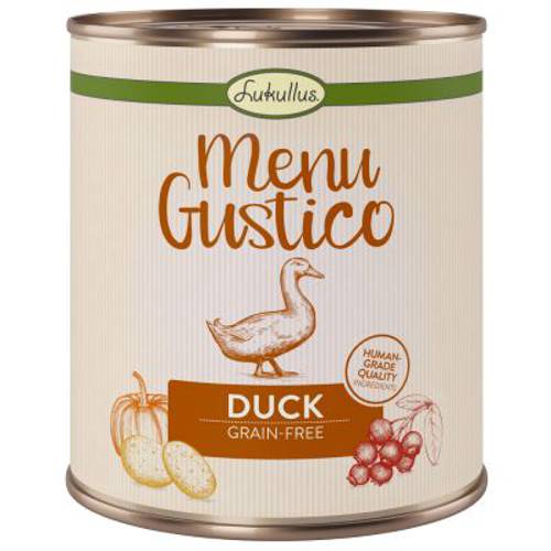 Mieszany pakiet próbny Lukullus Menu Gustico 6 x 400 g (4 rodzaje) - Karma Lukullus