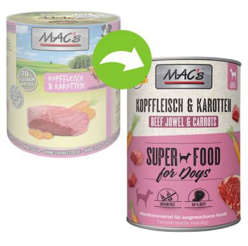 MAC's Adult, 6 x 800 g Wołowina i dynia - Mac S