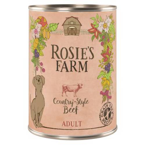 Rosie's Farm Adult, 6 x 400 g  Kurczak i indyk - Rosies Farm