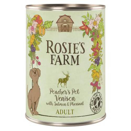 Rosie's Farm Adult, 6 x 400 g  Ryba i kurczak - Rosies Farm