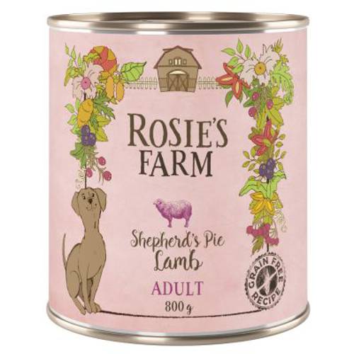Rosie's Farm Adult, 6 x 800 g  Jagnięcina - Rosies Farm