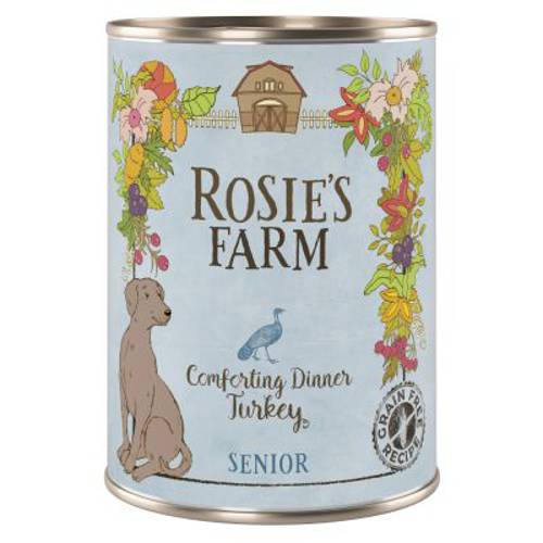 Rosie's Farm Senior, 6 x 400 g  Indyk - Rosies Farm