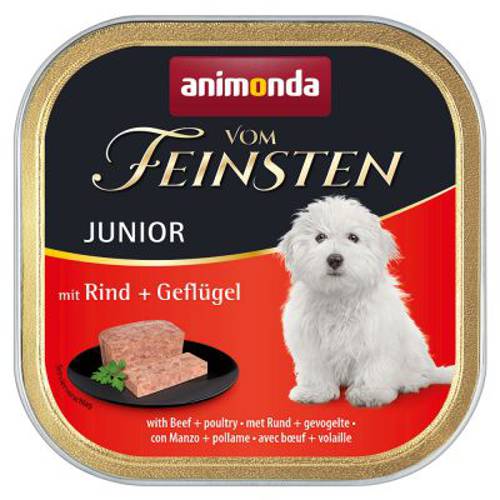 Animonda vom Feinsten Junior, 6 x 150 g Drób z sercami indyczymi - Vom Feinsten