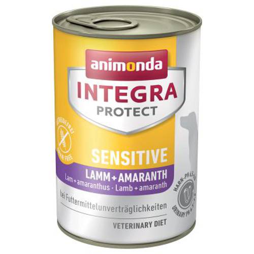 Animonda Integra Protect Sensitive, puszki Jagnięcina i amarantus, 6 x 400 g - Animonda Integra