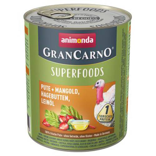 Pakiet próbny Animonda GranCarno Adult Superfoods 6 x 400 g - Animonda