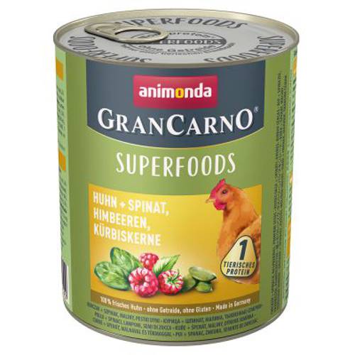 Pakiet próbny Animonda GranCarno Adult Superfoods 6 x 800 g - Animonda