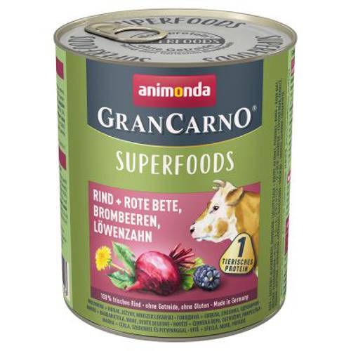 Pakiet próbny Animonda GranCarno Adult Superfoods 6 x 800 g - Animonda