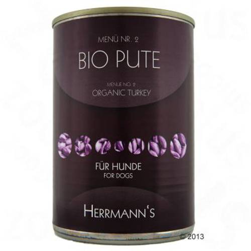 Korzystny pakiet Herrmanns Menu bezzbożowe, 12 x 400 g Biokaczka z biobatatami - Herrmanns
