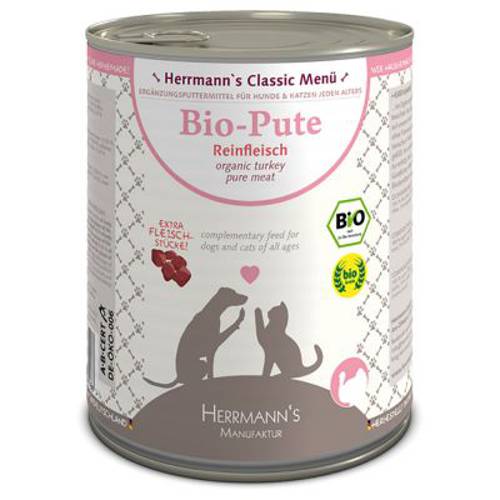 Herrmann's Czyste Mięso, 6 x 800 g Bioindyk - Herrmanns