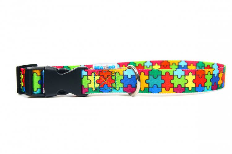 Obroża Klamra Plastikowa - Puzzle 0497 20MM 30-55CM - matteo-company