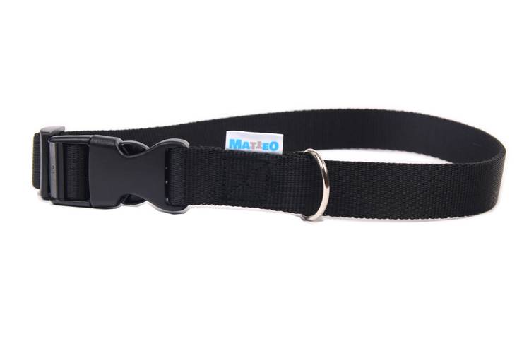 Obroża Klamra Plastikowa – Czarna 0500 25MM 34-60CM - matteo-company