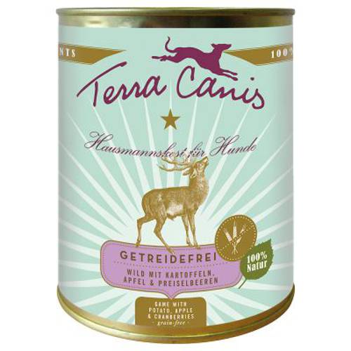 Terra Canis bez zbóż, 6 x 800 g Dziczyzna z burakiem, kasztanem jadalnym i nasionami chia - Terra Canis
