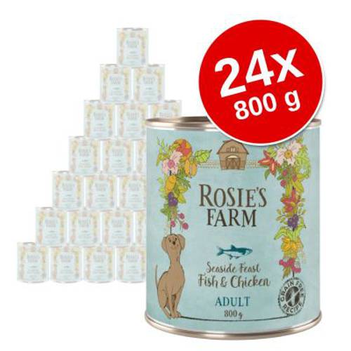 Megapakiet Rosie's Farm Adult, 24 x 800 g  Jagnięcina - Rosies Farm