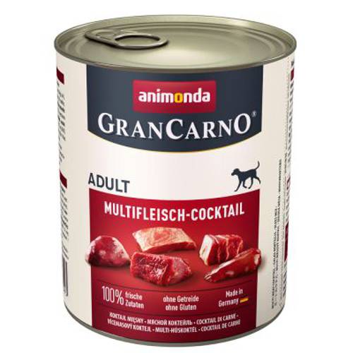 Animonda GranCarno Original Adult, 6 x 800 g Wołowina i kacze serca - Animonda