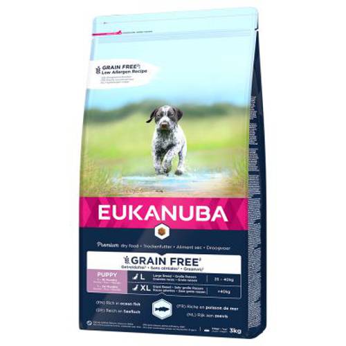 Eukanuba Grain Free Puppy Large Breed, łosoś 3 kg - Eukanuba