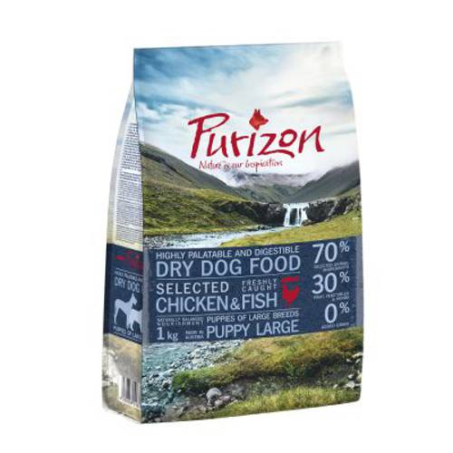 Purizon Large Puppy dla psa, kurczak i ryba, bez zbóż 2 x 12 kg -