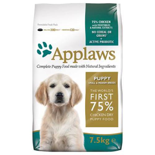 Applaws Puppy Small & Medium Breed, kurczak 7,5 kg - Applaws
