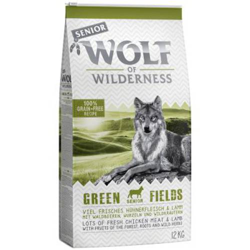 Wolf of Wilderness Senior Green Fields, jagnięcina 1 kg - Wolf Of Wilderness