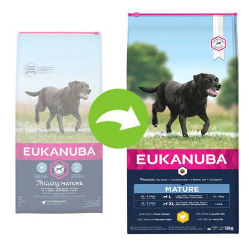 Eukanuba Thriving Mature Large Breed, kurczak 2 x 15 kg - Eukanuba