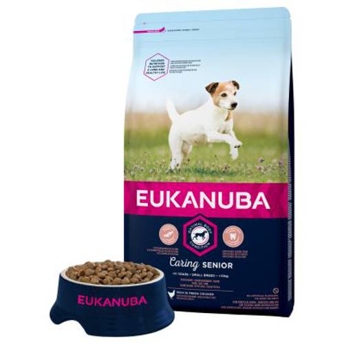 Eukanuba Caring Senior Small Breed, kurczak 2 x 3 kg - Eukanuba