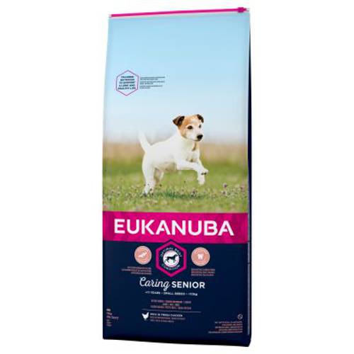 Eukanuba Caring Senior Small Breed, kurczak 2 x 3 kg - Eukanuba