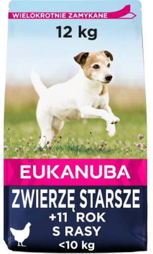 Eukanuba Caring Senior Small Breed, kurczak 2 x 3 kg - Eukanuba