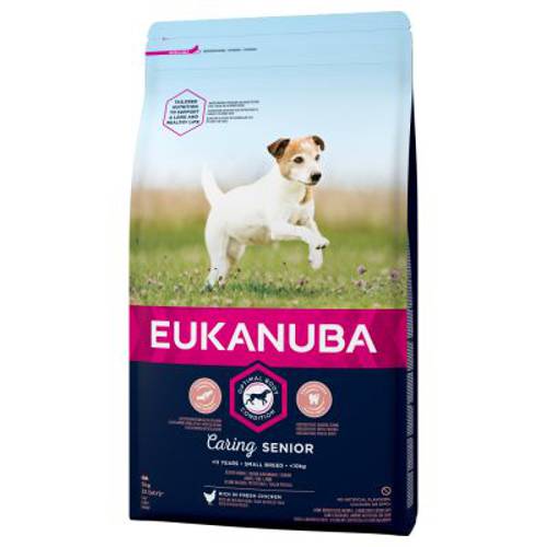 Eukanuba Caring Senior Small Breed, kurczak 2 x 3 kg - Eukanuba
