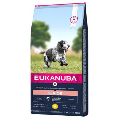 Eukanuba Caring Senior Medium Breed, kurczak 15 kg - Eukanuba