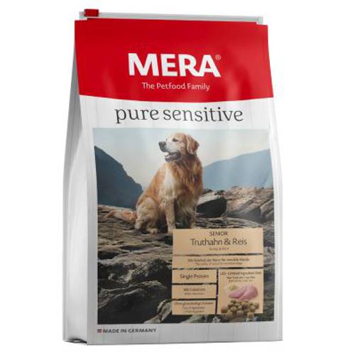 MERA pure sensitive Senior, indyk i ryż 2 x 12,5 kg - Mera Dog