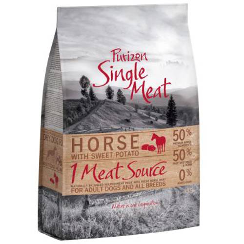 Purizon Single Meat Adult, konina z batatami, bez zbóż 4 x 1 kg - Purizon