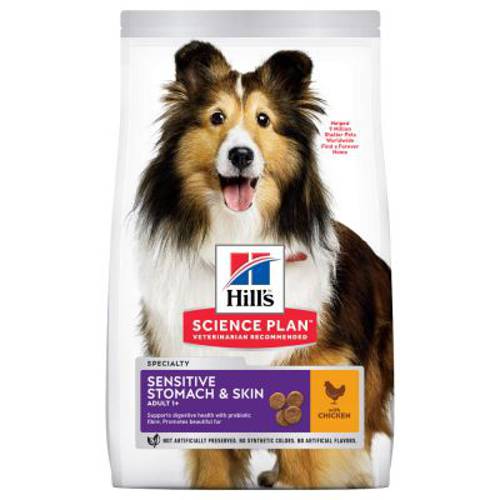 Hill's Science Plan Adult 1 + Sensitive Stomach & Skin Medium, kurczak 2 x 12 kg - Hills