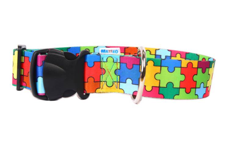 Obroża Klamra Plastikowa - Puzzle 0517 30MM 40-70CM - matteo-company