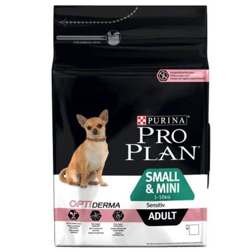 Pro Plan OptiDerma Small & Mini Adult Sensitive, łosoś i ryż 2 x 7 kg - Purina Pro Plan