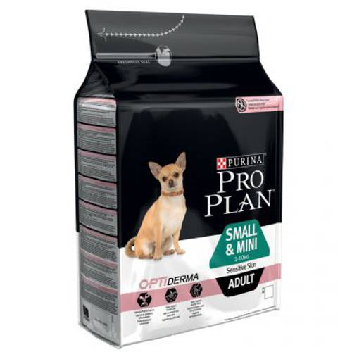 Pro Plan OptiDerma Small & Mini Adult Sensitive, łosoś i ryż 2 x 7 kg - Purina Pro Plan
