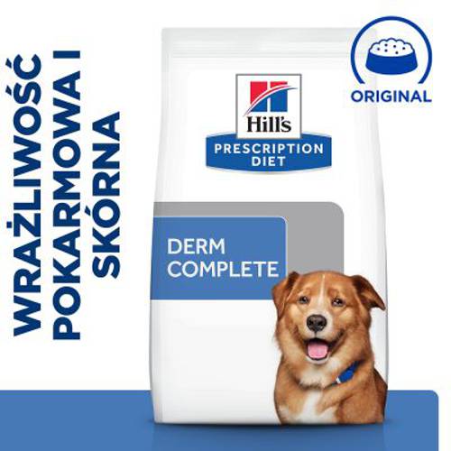 Hill’s Prescription Diet Derm Complete, ryż i jajko 5 kg - Hills Prescription Diet