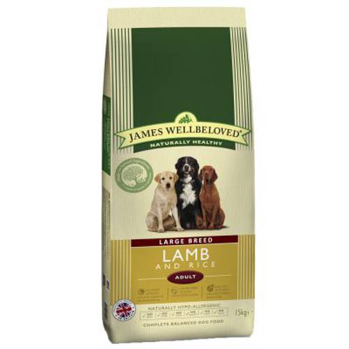 James Wellbeloved Adult Large Breed, jagnięcina i ryż 15 kg - 