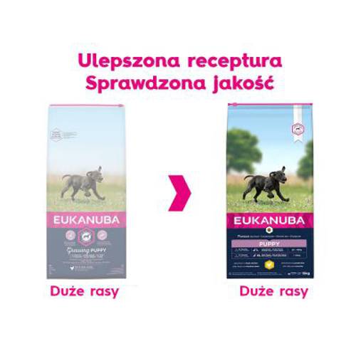 Eukanuba Puppy Large Breed, kurczak 2 x 15 kg -