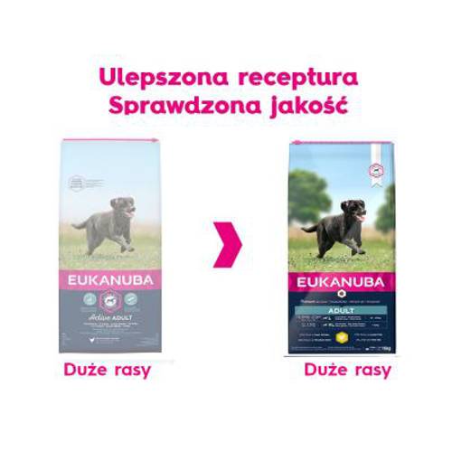 Eukanuba Adult Large Breed, kurczak 15 kg - Eukanuba