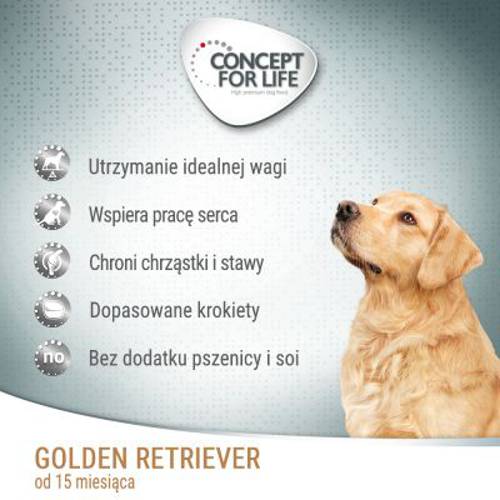 Concept for Life Golden Retriever Adult 2 x 12 kg - Concept For Life